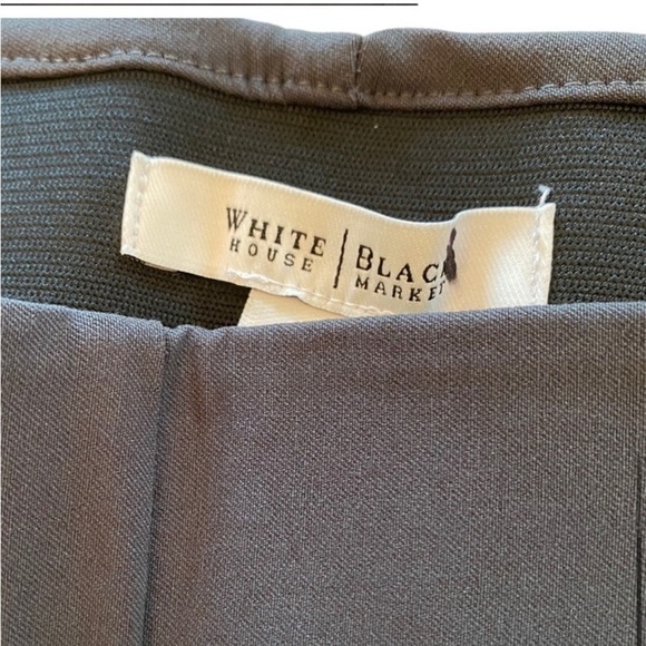White House Black Market Slim Pant with Side Zip 4 SHORT - Picture 4 of 5